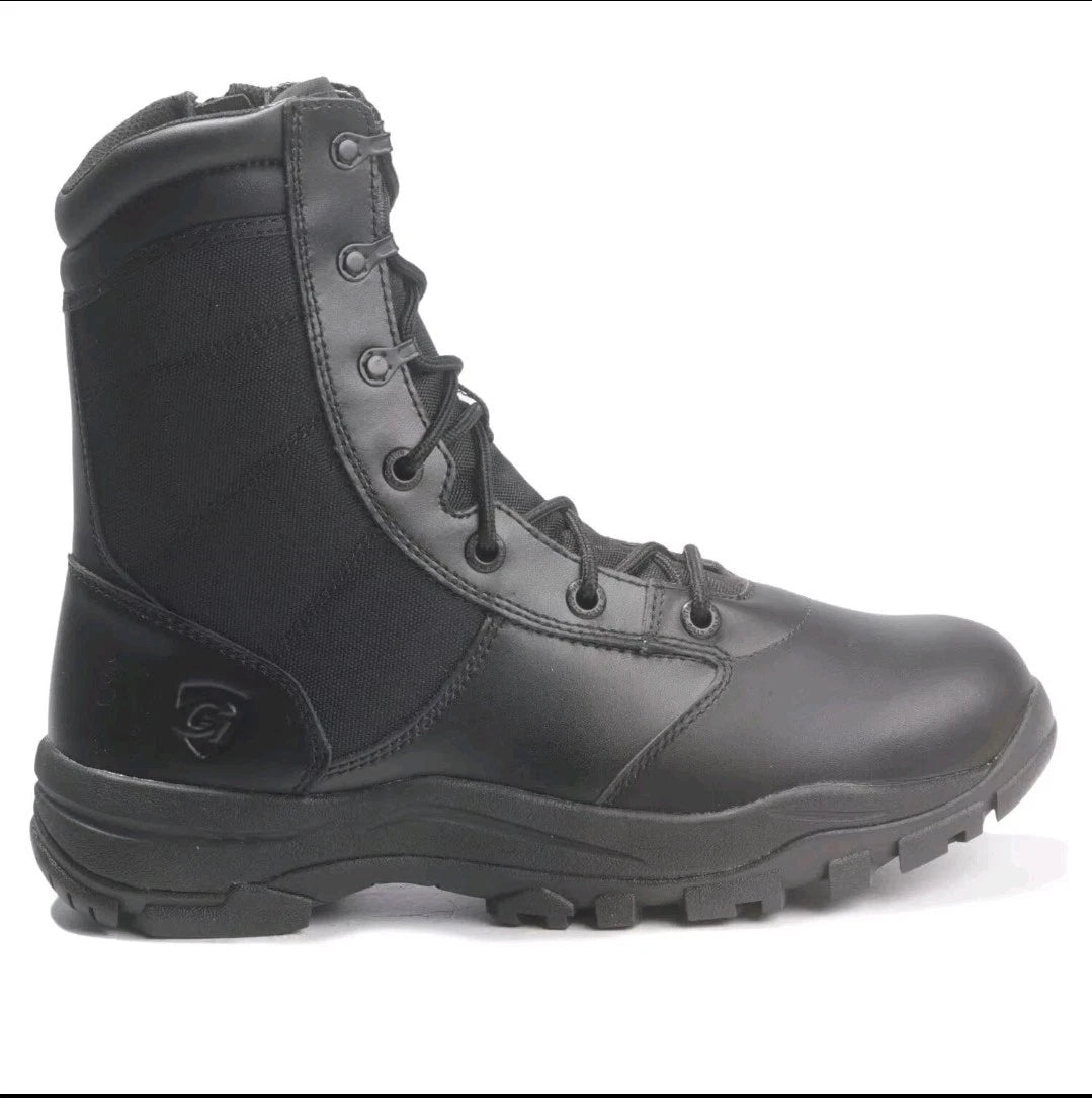 Galls 8" Duty Work Boots Men's Sz 9M Black Leather Soft Toe Tactical Lace Up