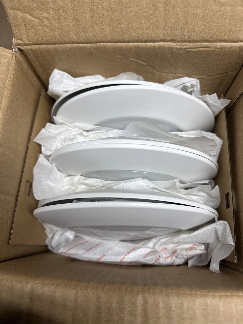 6-pack of Halo HLC 6 in. 3000K White Integrated LED Recessed Light Trims,