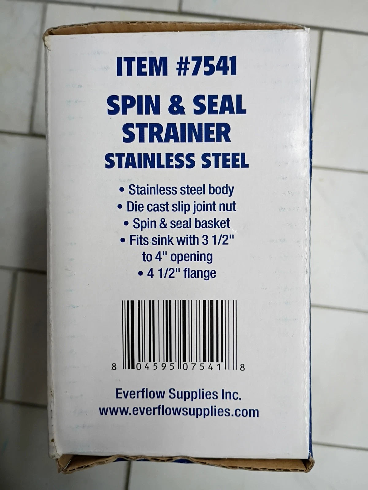2pk Everflow Kitchen Sink Stainless Steel Drain Assembly Strainer Basket Stopper