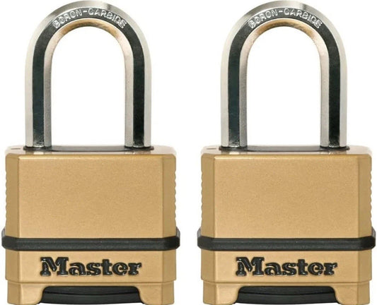 Master Lock Gold Outdoor Combination Lock, Heavy Duty Weather Resistant Padlock,