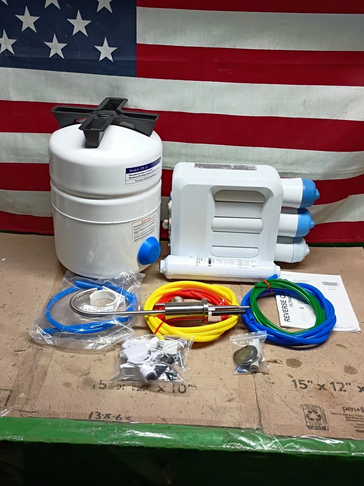 GE GXRV40TBN Under Sink 5-Stage Reverse Osmosis Water Filtration System, OB,