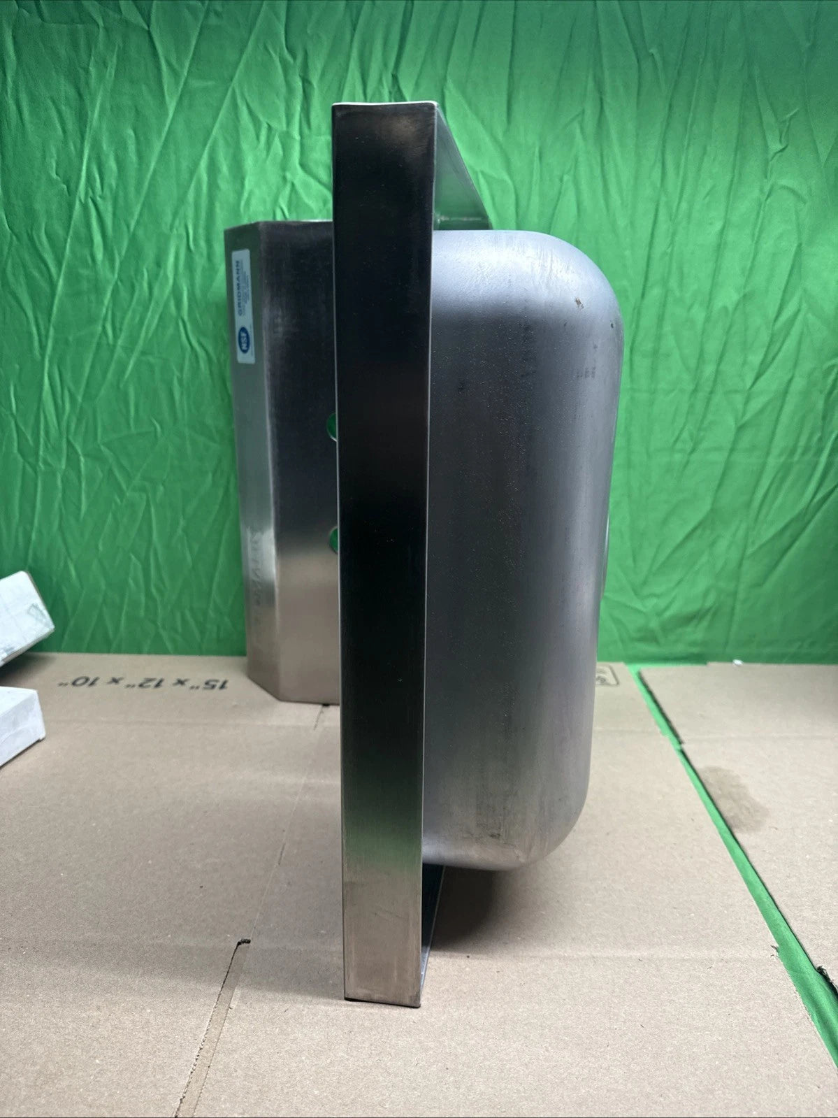 Stainless Steel Wall Mount Hand Wash Basin NSF Certified 17x15 with Gooseneck...