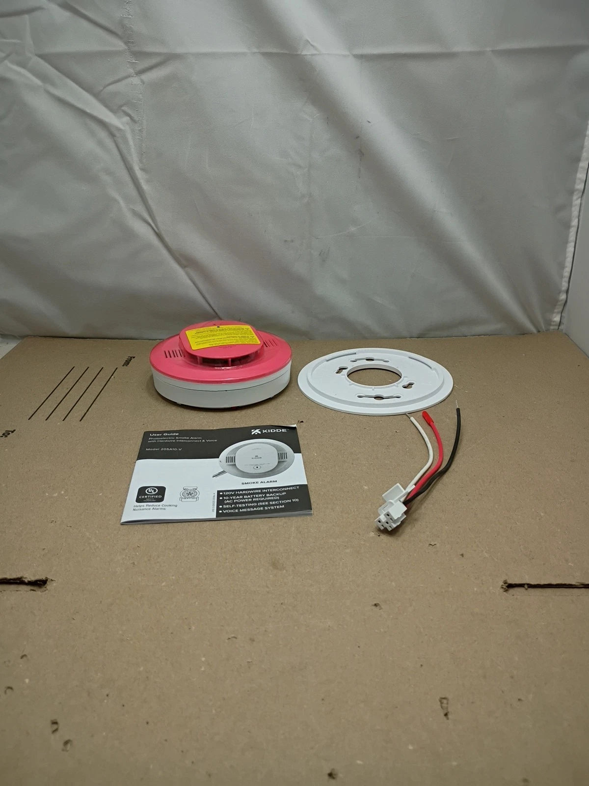 Kidde 20SA10-V Hardwired Interconnected Smoke Detector with Photoelectric Sensor