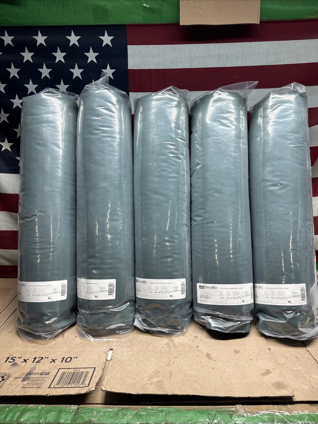 5PK Dekorra Green Insulated 602-GN 24"L X 24"H X8Mil Fiberglass Insulation Pouch