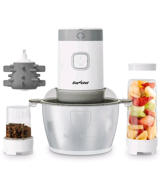 Best Sunvivi 4-IN-1 Food Processor Electric Chopper for Meat Grinder Vegetable