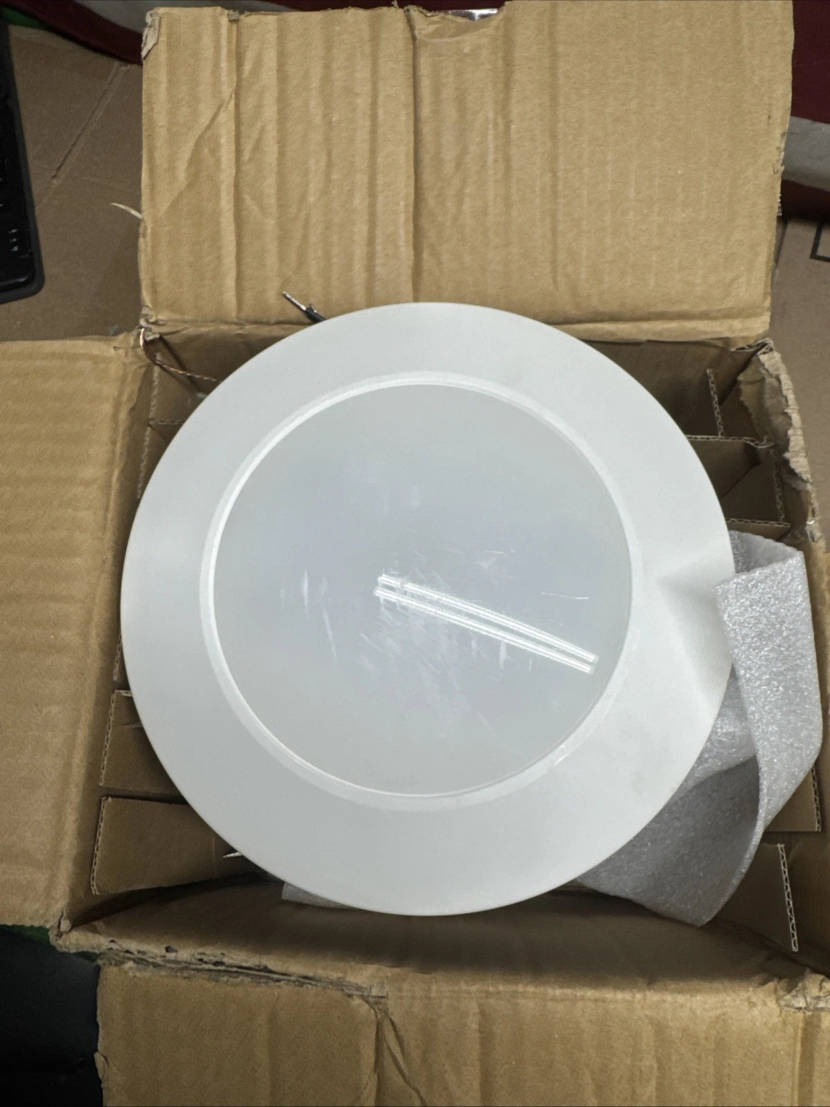 6-pack of Halo HLC 6 in. 3000K White Integrated LED Recessed Light Trims
