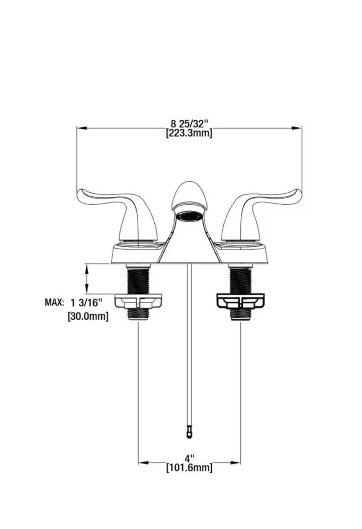 2PK NEW Glacier Bay Constructor 217 251 Bathroom Faucet in Polished Chrome