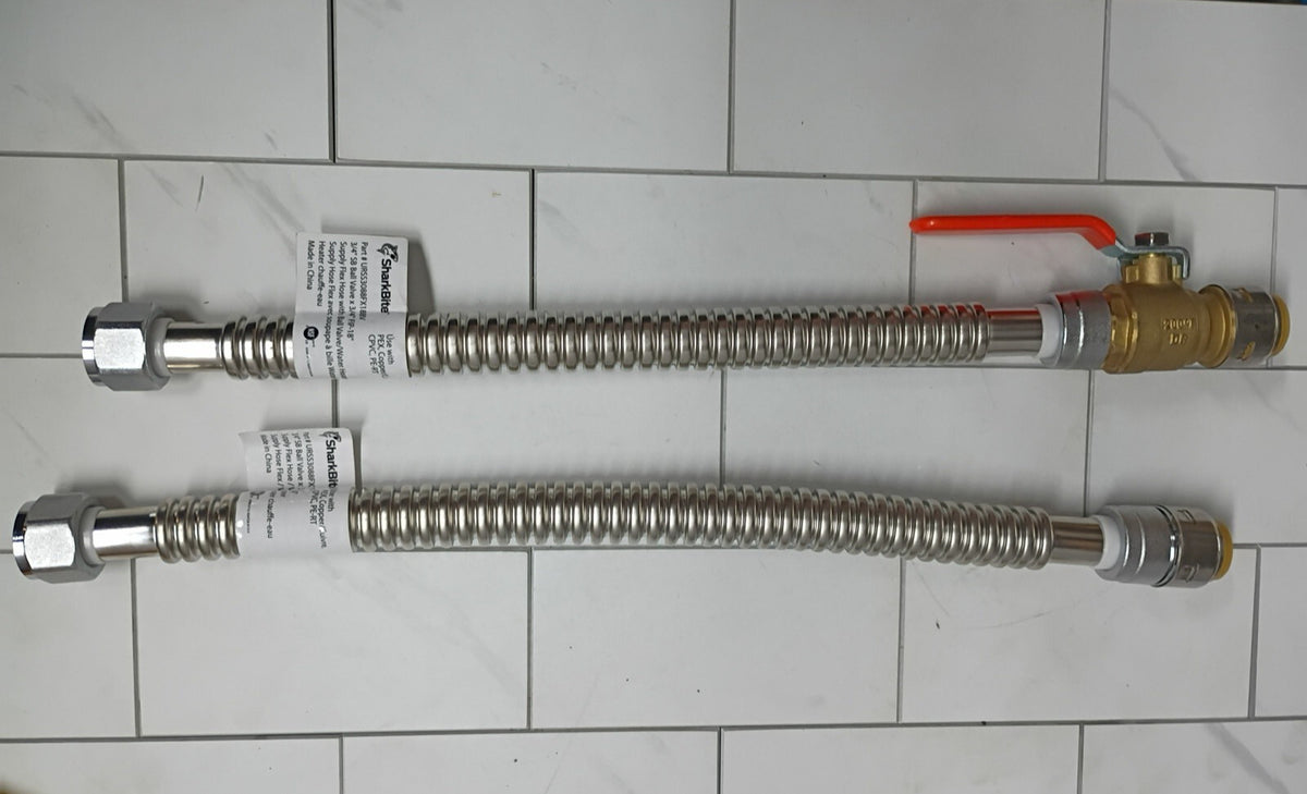SharkBite URSS3088FX18BV  18" 3/4 Stainless Steel Flexible Water Heater New OB