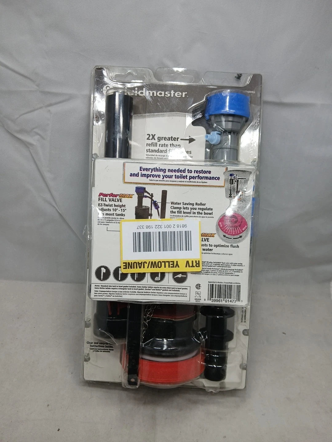 LOT OF 9 Fluidmaster Universal Complete Toilet Rebuild Repair Kit 10 H. 400ARHRK