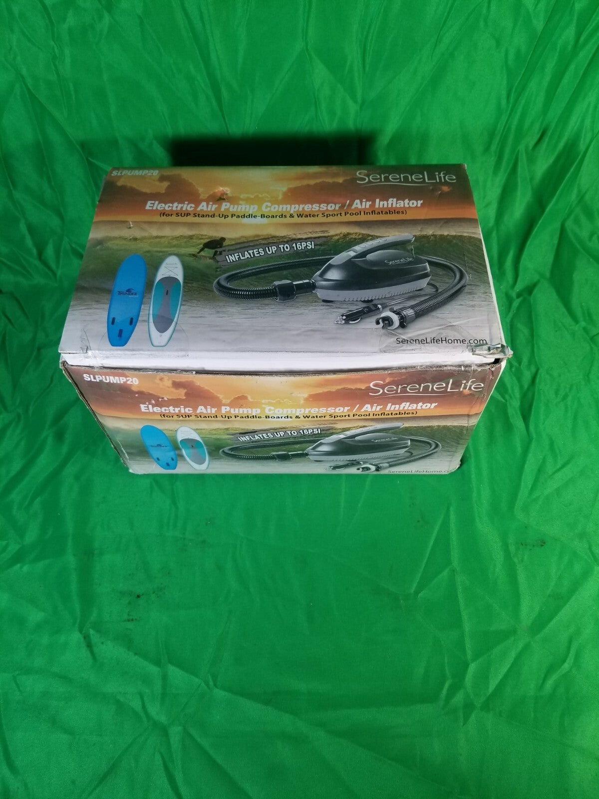 SereneLife Electric Air Pump for SUP Inflatables Quick Inflator SLPUMP20