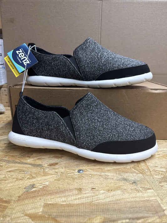 Isotoner Signature Men's Zenz Sport-Knit Indoor/Outdoor Slippers Black 13