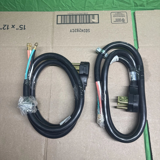 2 Pack -HDX 4 Prong Range Power Extension Cord 6ft 50A 6/2-8/2 Gauge 575 052 Blk