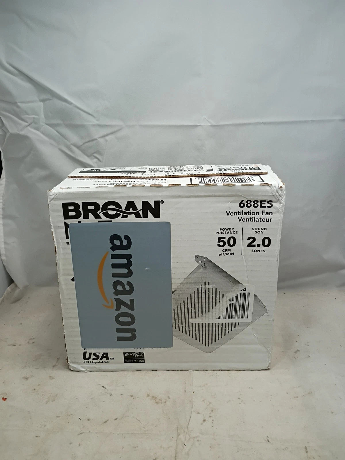 Broan Nutone 688ES 10 Minute Install 50 CFM Ventilation Fan.