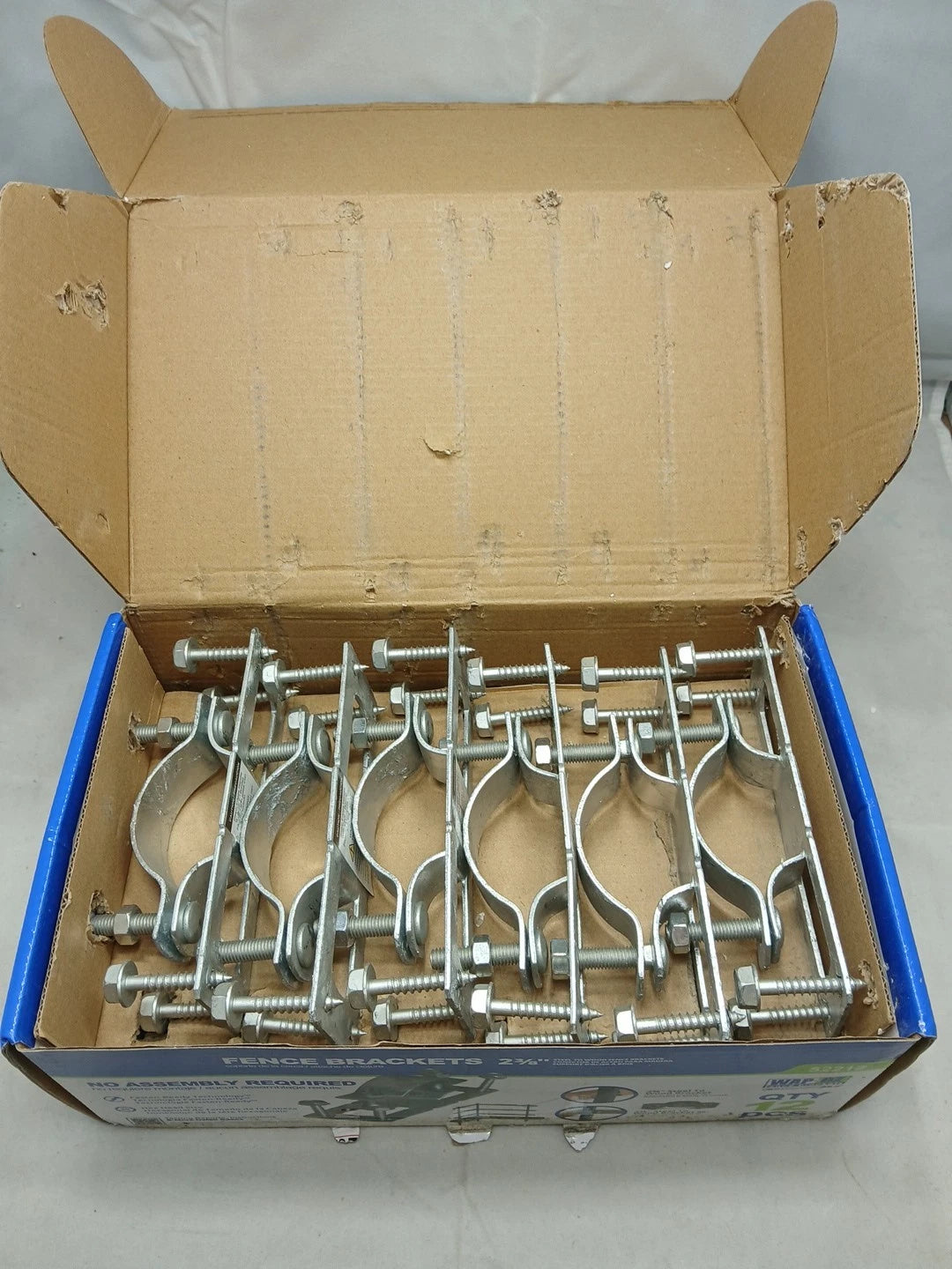12-Pack of OZCO Lot of Ozco 52212 WAP-OZ Fence Brackets 2-3/8"