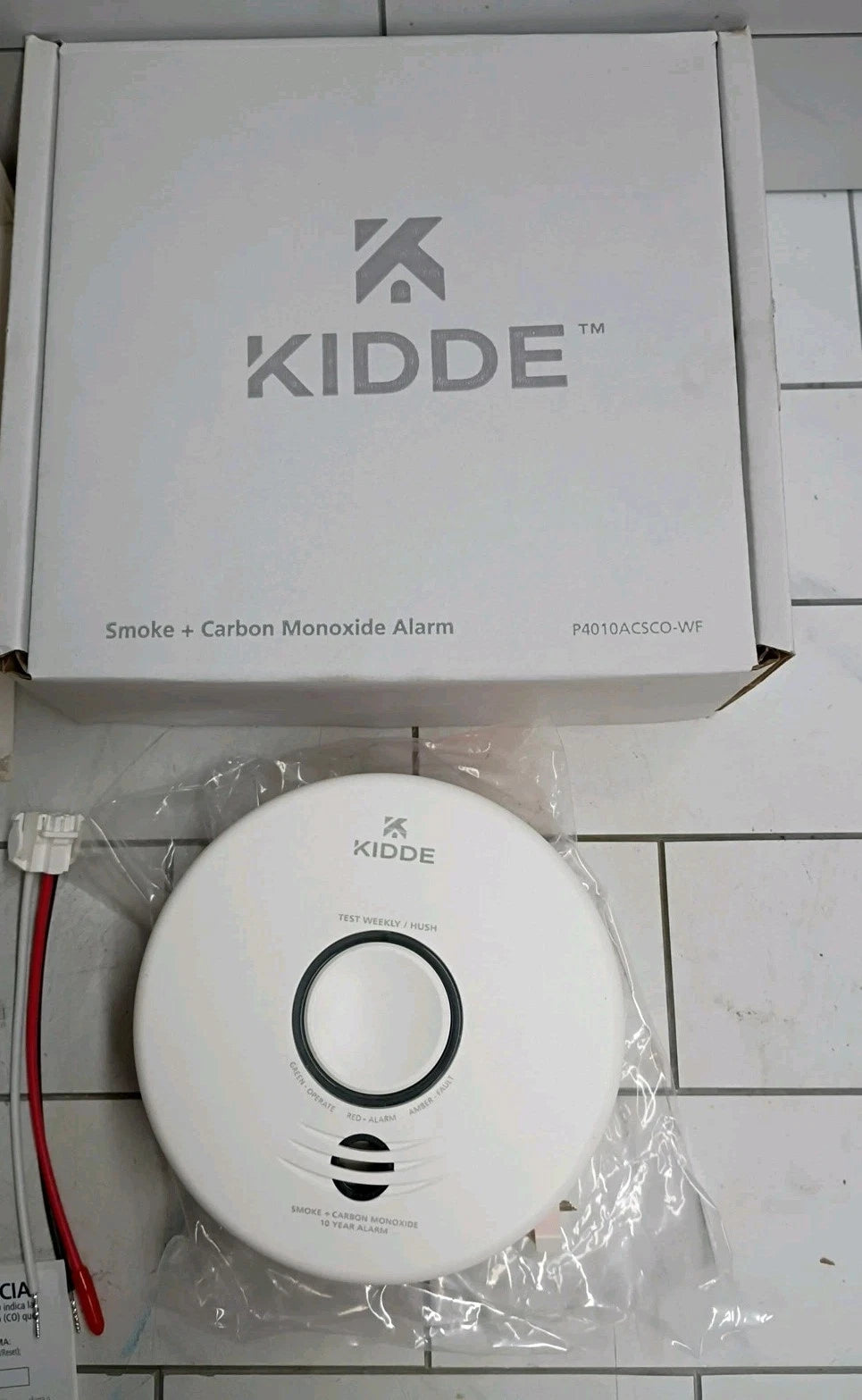 2Pk Kidde P4010ACSCO-WF Smoke + Carbon Monoxide Smart Alarm Open Box