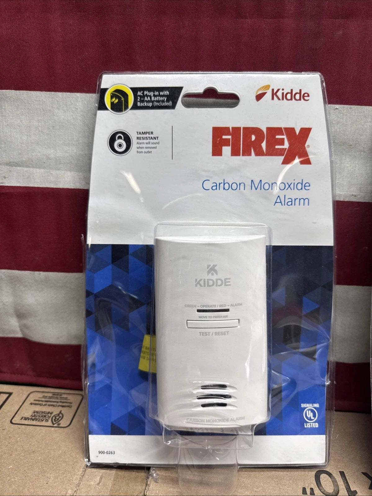 5 Pack Kidde Firex Plug-In CarbonMonoxide Detector,AA Battery Backup(Alarm Only)