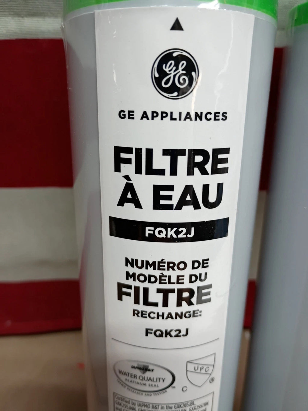 2PK GE Appliances model FQK2J Dual Flow Replacement Water Filter sealed