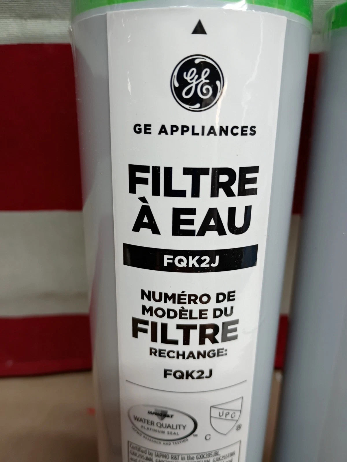 2PK GE Appliances model FQK2J Dual Flow Replacement Water Filter sealed