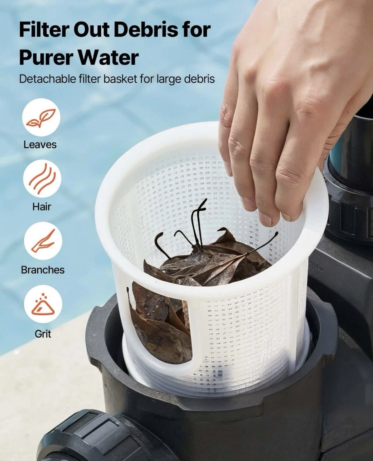 VEVOR Variable Speed Pool Pump 2 HP 220V 145 GPM In/Above Swimming Pool Pump