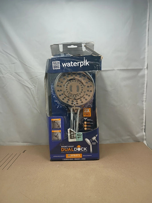Waterpik 8-Spray Wall Mount Magnet Multi Height Handheld Shower Head 1.8 GPM