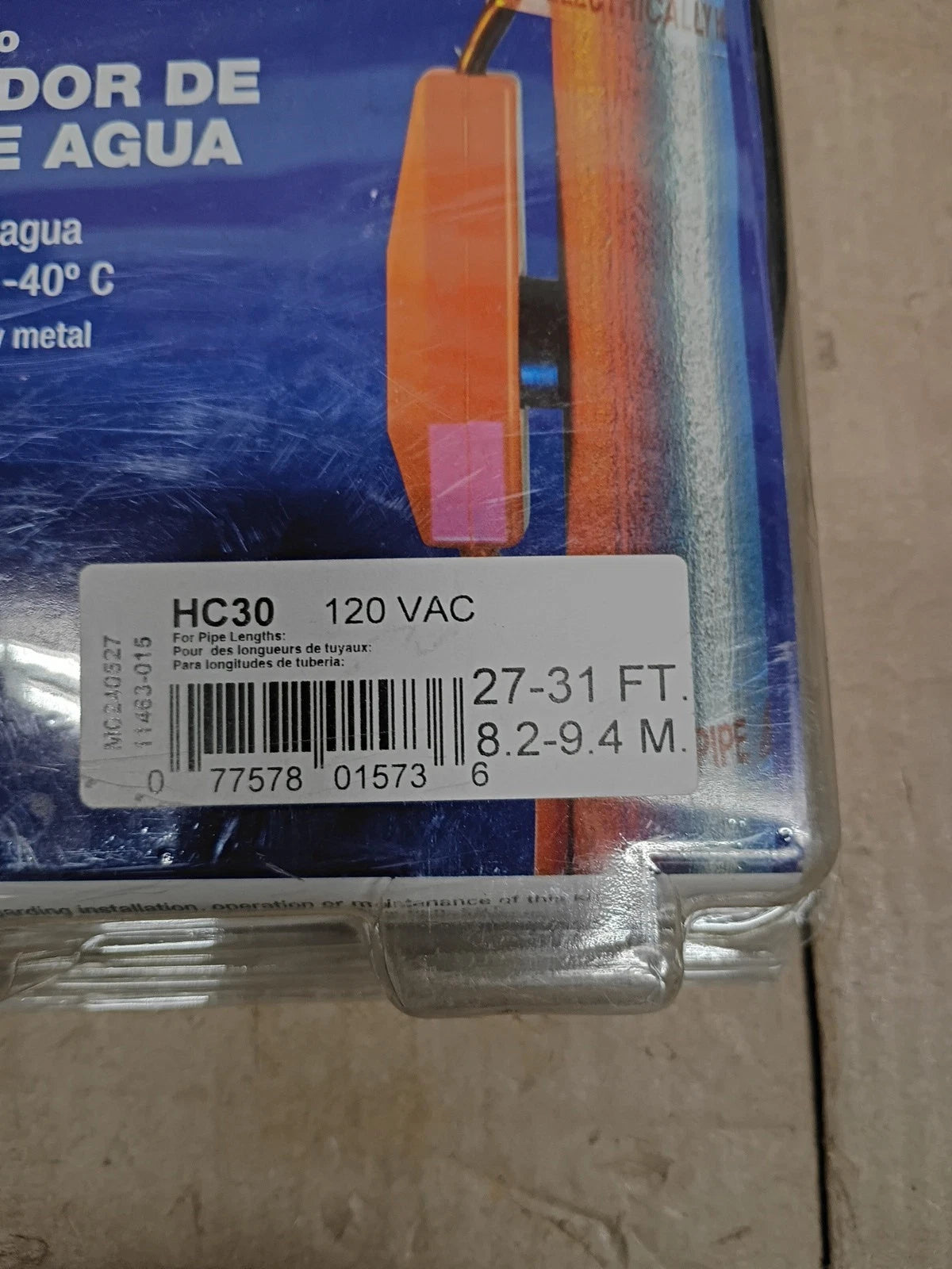 2pck 27-31 Feet Frost King Electric Water Pipe Heat Cable 27-31 Ft. HC30 OB.