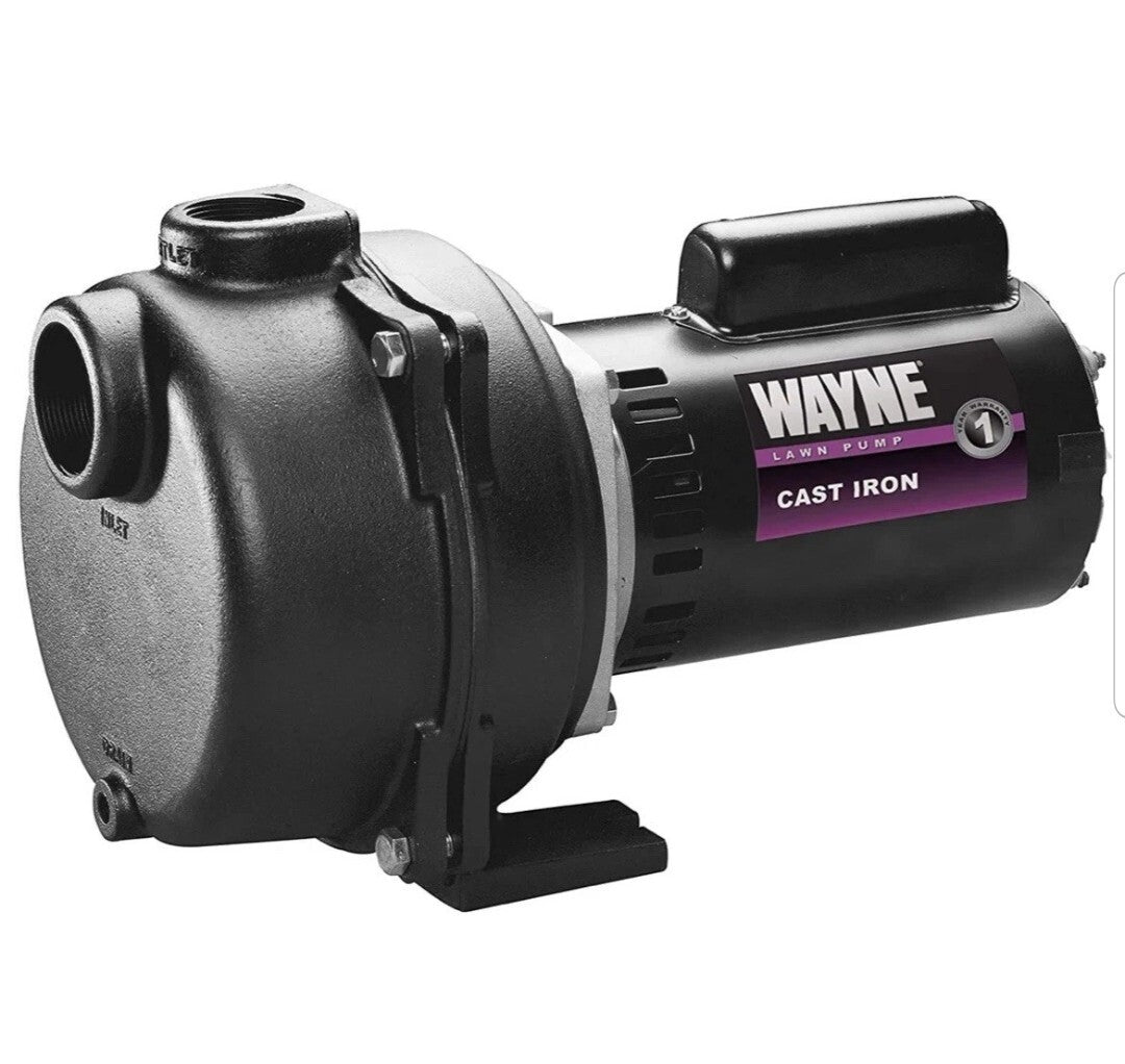 Wayne 1-1/2 HP Cast Iron Quick-Prime Lawn-Sprinkler Pump. NOB..