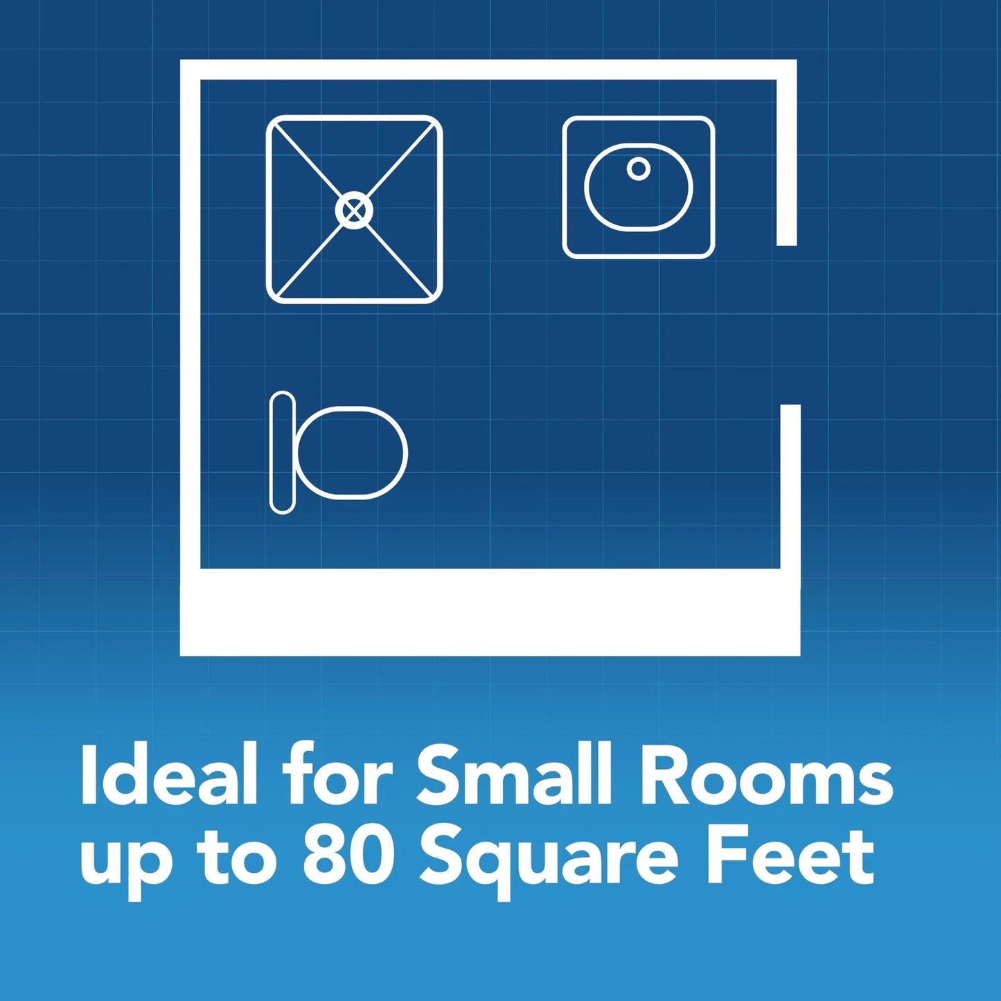 Broan-NuTone BEL6 Bathroom Exhaust Fan w/LED Light, 60 CFM, 0.9 Sones, White OB