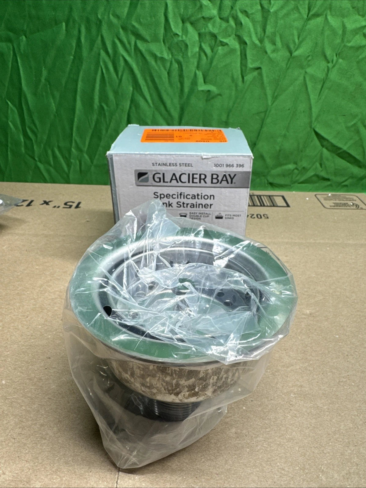 Glacier Bay 1001 966 396 Specification Sink Strainer - Stainless Steel