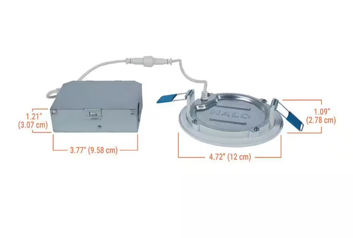 Halo 4 in LED Ultra Thin Downlight LED Recessed Light (12 pack).