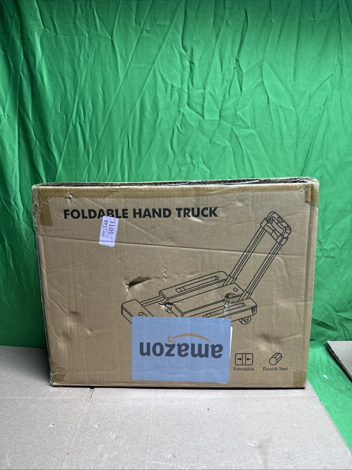 Folding Hand Truck, 500 LB Heavy Duty Luggage Cart, Utility Dolly Platform Ca...