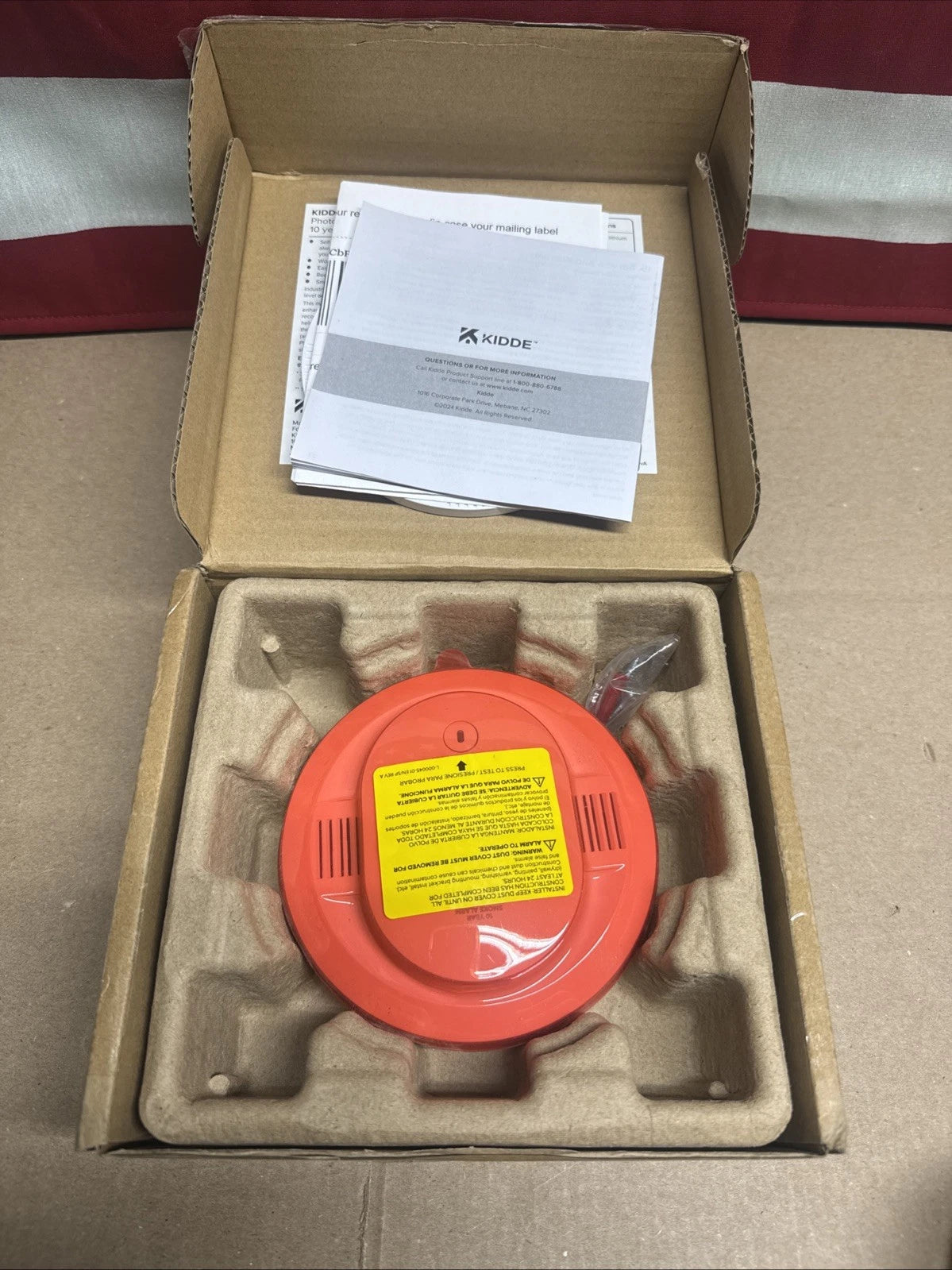 Kidde Smoke Detector 10 Year Battery Powered LED Warning Light Indicators 20SD10