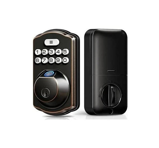 Veise Keypad Digital Deadbolt KS02A Keyless Door Lock Electronic Fingerprint