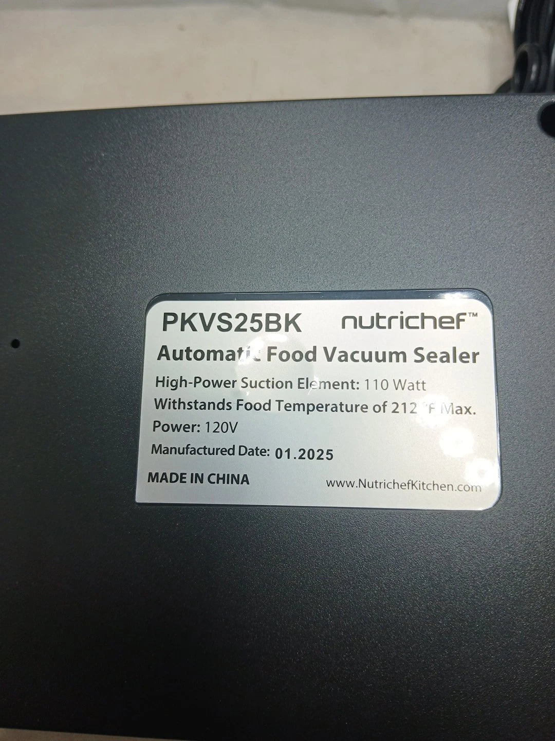 NutriChef Vacuum Sealer | Automatic Vacuum Air Sealing System For Food Preser...