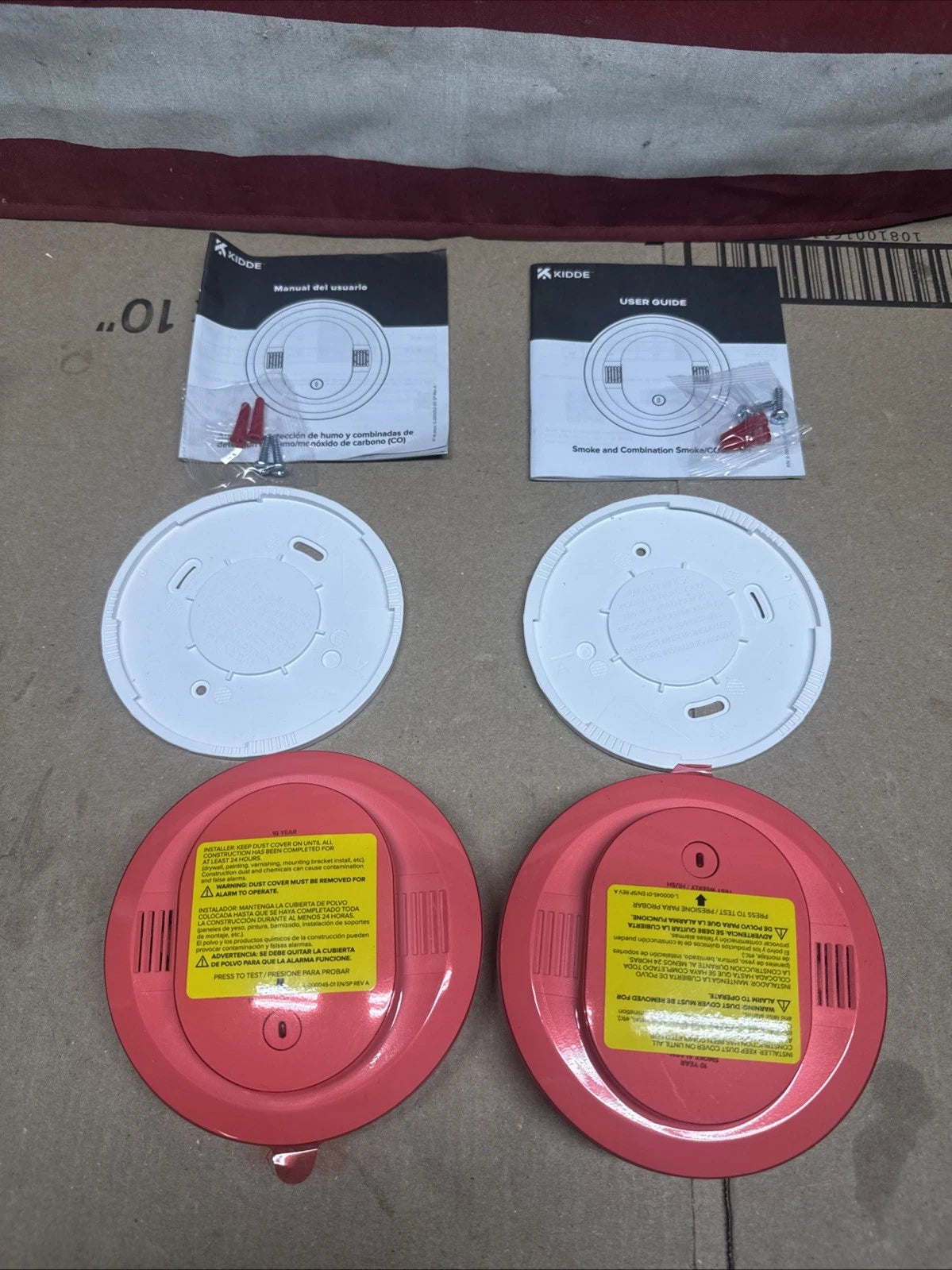 2PK Kidde 20SD10 10-Year Battery PoweredDetect Smoke Alarmw/Photoelectric Sensor
