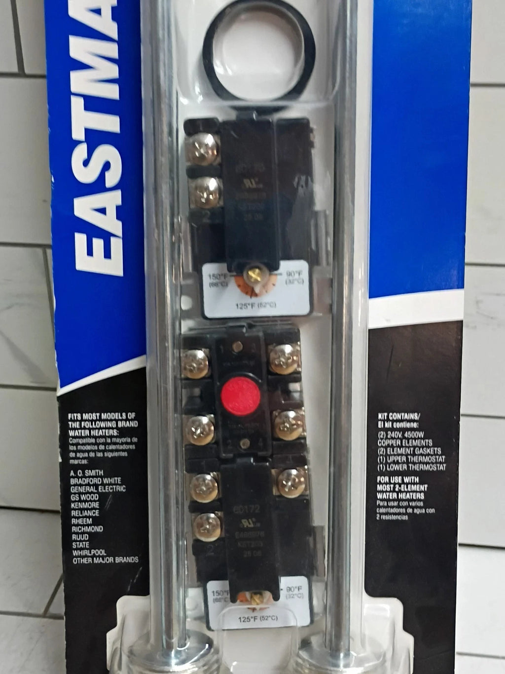 EASTMAN 60178 Electric Water Heater Tune-Up Kit Thermostats & Elements New