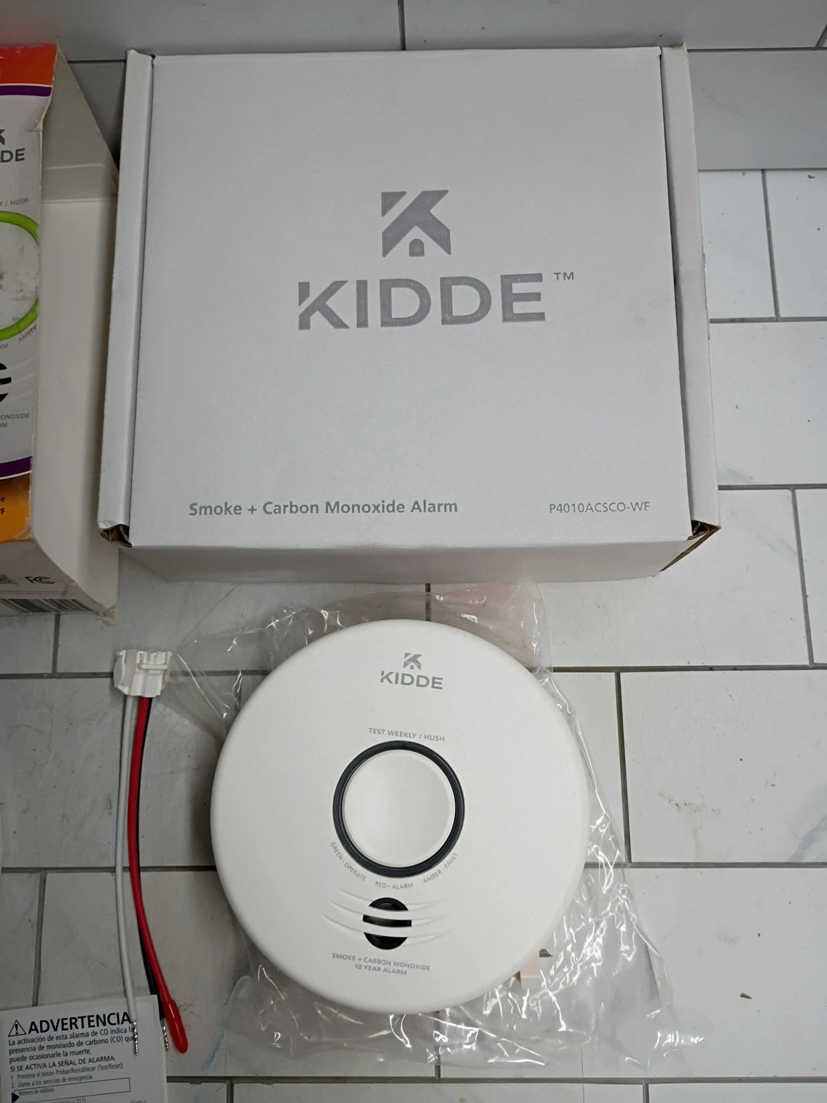 Kidde P4010ACSCO-WF Smoke + Carbon Monoxide Smart Alarm Open Box