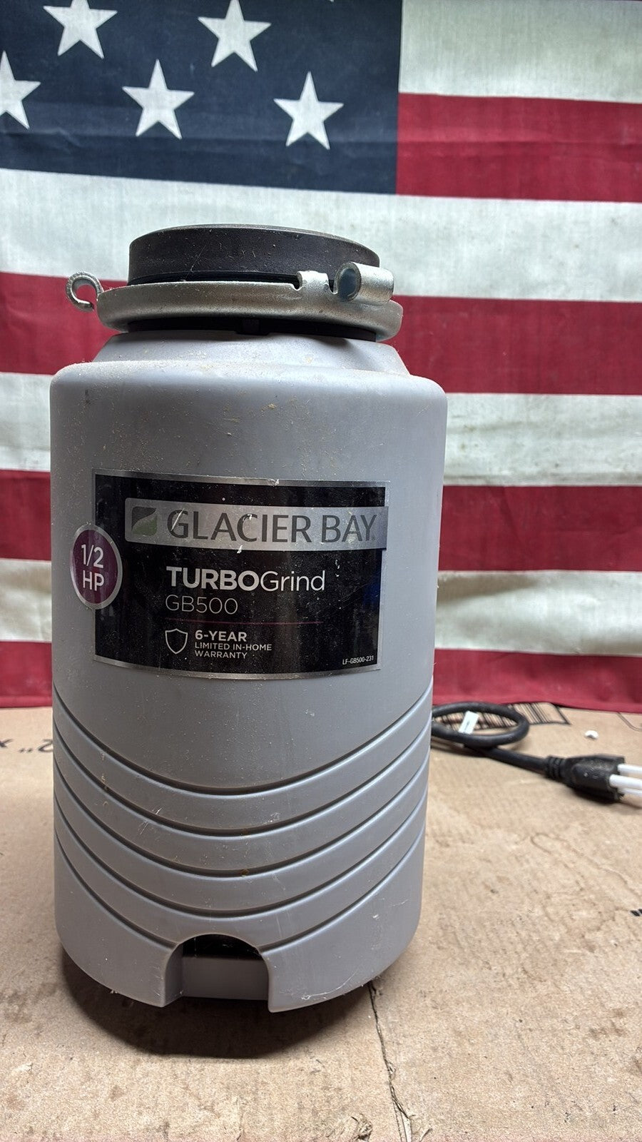 Glacier Bay GB500 Turbo Grind 1/2hp Garbage Disposal Open Box *Read description*