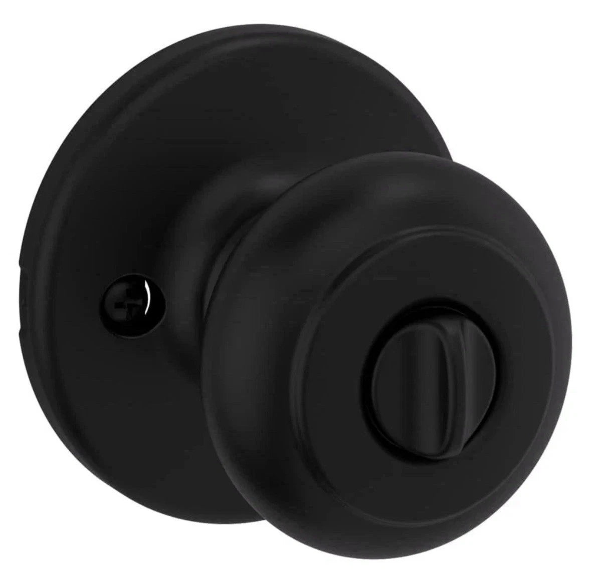 Kwikset Cove Entry Door Knob with Lock and Key, Secure Keyed Handle Exterior.
