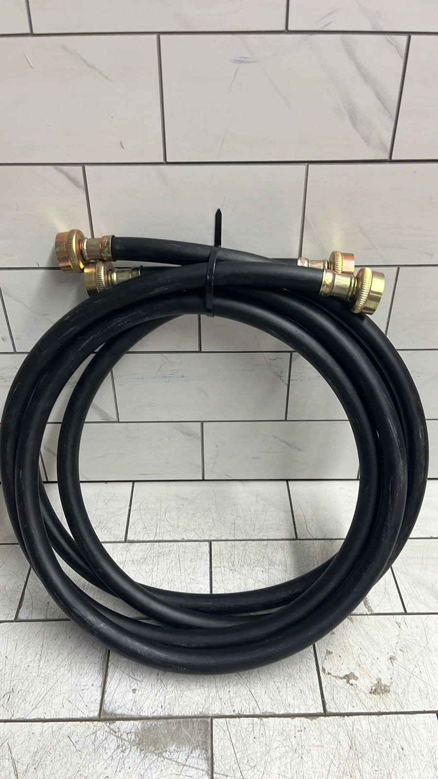 4 assorted rubber washing machine hoses sets 4-5’ length new open box