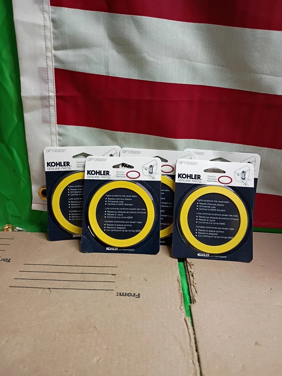 Lot of 4 Genuine Kohler Canister Seal GP1059291 for Toilet