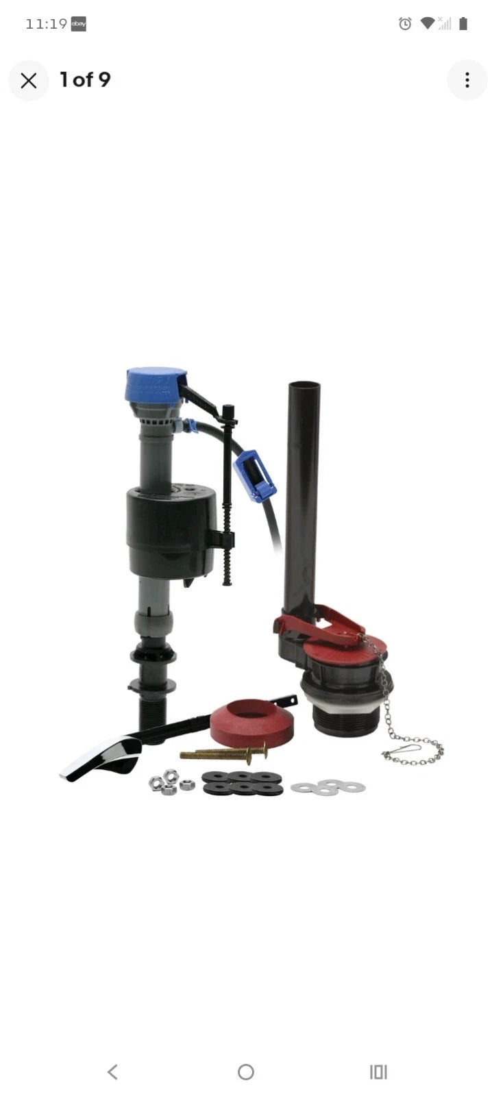 16pk Fluidmaster Universal Complete Toilet Repair Kit 10" H 400ARHRK Open Box