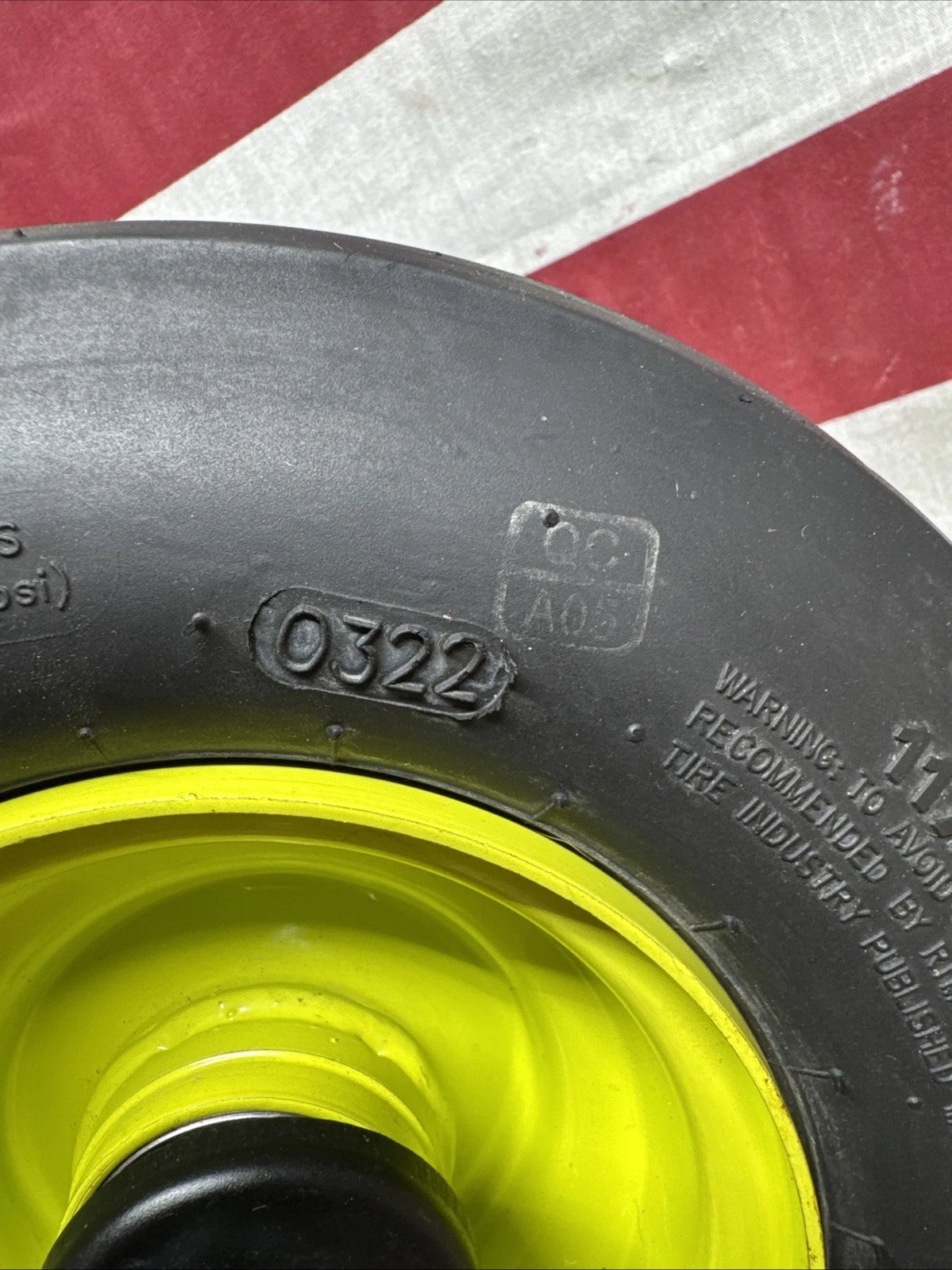 Front Wheel & Tire for Ryobi Z30Li 80v Zero Turn Mower
