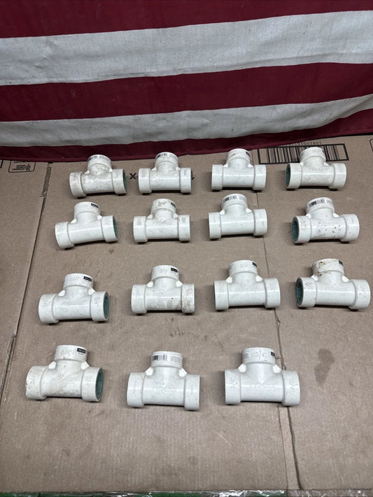 15Pk Outdoor Sprinkler Irrigation ColdLine Underground PVC Push 3/4 Tee Coupling