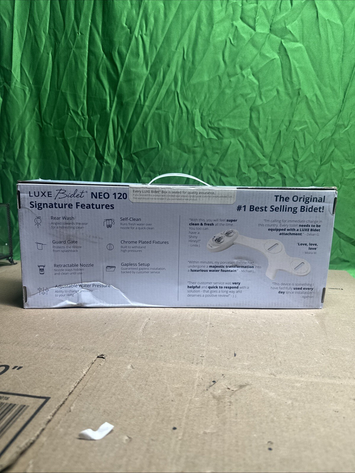 LUXE Bidet NEO 120 - Self-Cleaning Nozzle, Fresh Water Non-Electric Bidet