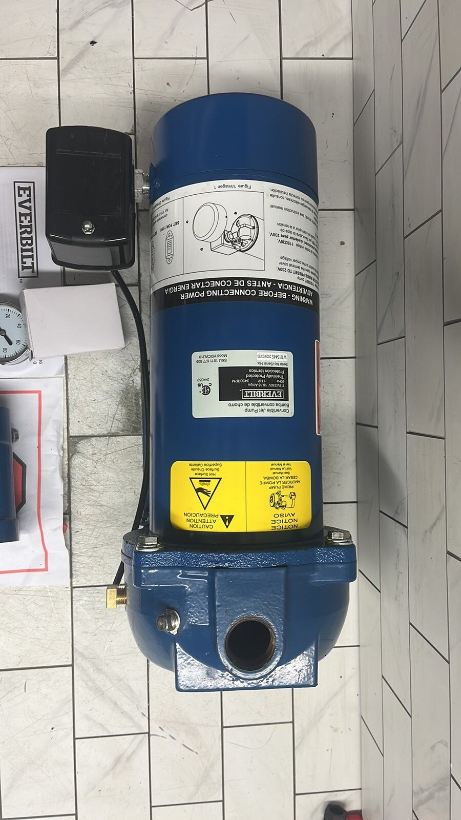 Everbilt HDCWJ10 1HP Professional Convertible Jet Pump *FOR PARTS*