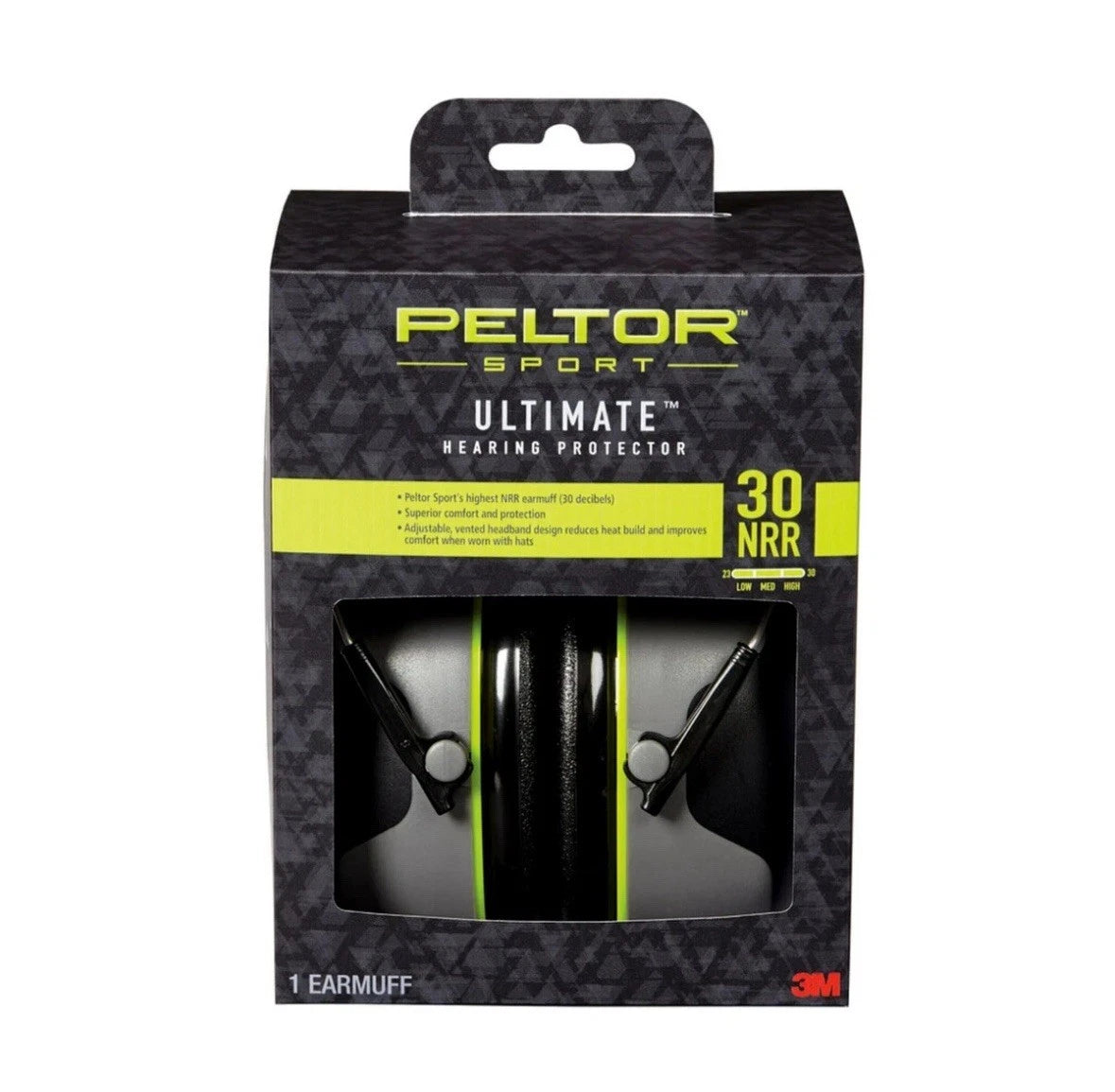 Peltor Sport Ultimate Hearing Protector, Noise Reduction Rating (NRR) 30 dB, ...