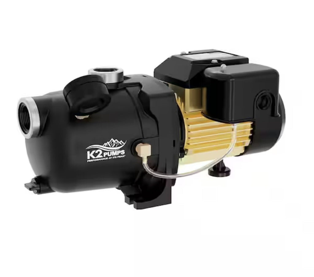 K2 Pumps Shallow Well Jet Pump 1/2 Hp Lead Free Thermoplastic 115/230V NEW