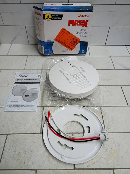 Kidde Carbon Monoxide Alarm 120 V Direct Wire Battery Backup 900-0120 Open Box
