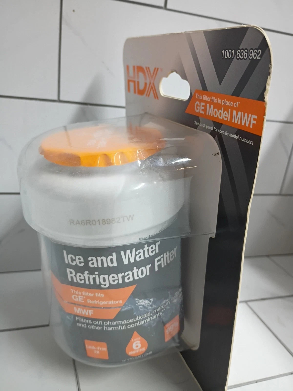 HDX HDX1PKDS0 Refrigerator Water Filter for GE Model MWF Appliances NEW
