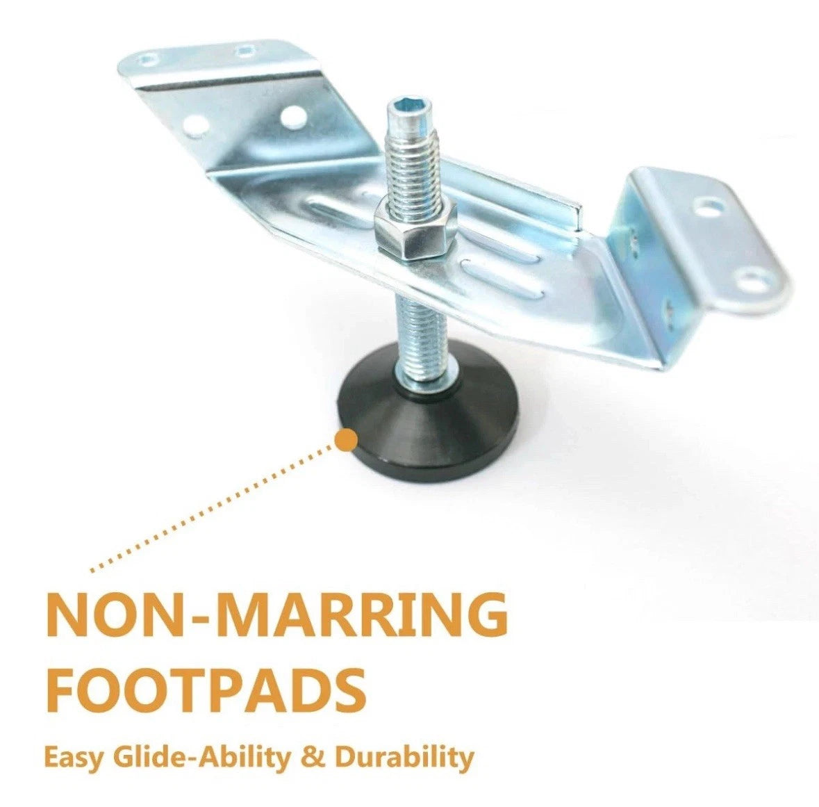 2pk Corner Leveling Feet 4PK,HeavyDuty Adjustable Furniture Feet for Cabinet/Va